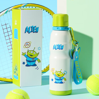 杯具熊草莓熊迪士尼联名运动水壶保温保冷水杯户外旅行便携水杯子