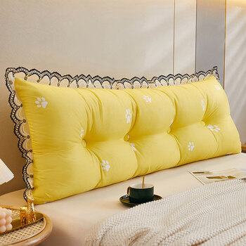 轻奢床头靠垫软包大靠背靠枕床上沙发长靠背垫网红夏季腰靠腰枕可爱