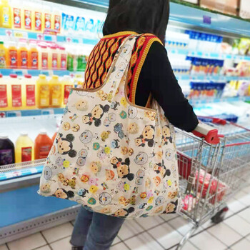 加厚买菜包兜环保市购物袋可折叠便携大容量手提布袋子外出旅行卡通