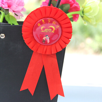 大红花表彰 小红花胸花别针小学生幼儿园期末礼物大花朵学校教师奖励