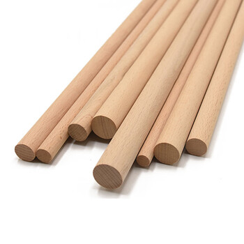 细短小榉木圆木棒实木圆木棍木条10厘米至1米长手工diy圆木柱片崇朝