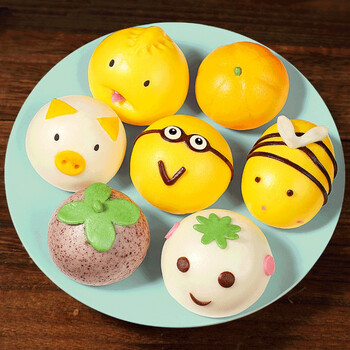 易茂源奶黄包卡通包子馒头960g早餐儿童早餐半成品食品速食面点 生鲜