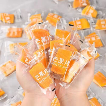 最洽厚切芒果干独立包装500克休闲零食芒果片水果干果脯蜜饯食品 黄桃