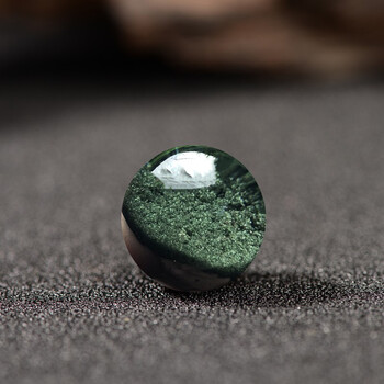 爱优美7a收藏级天然巴西绿幽灵散珠聚宝盆单珠多宝手串配珠手链diy