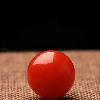 qvaj原矿保山南红散珠玛瑙单珠圆珠子满肉柿子红隔珠金刚星月手串配饰