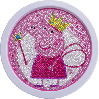 儿童钻石画圆框满钻新款小学生点钻贴画男女孩玩具带框手工材料包1148