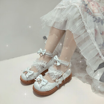 洛丽塔鞋子儿童萝莉塔女童jk日系甜美公主lo鞋蝴蝶结lolita厚底萝莉