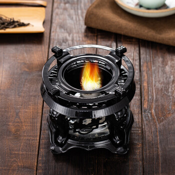 复古酒精炉酒精灯煮茶炉酒精炉煮茶器加热煤油灯煮茶炉酒精烧水壶户外