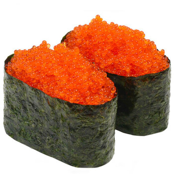 大粒红蟹籽海纳00大粒红蟹子飞鱼籽寿司沙拉云吞蟹籽爆浆感强解冻即食