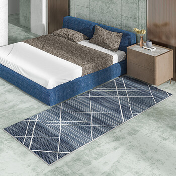 益美思北欧轻奢床边地毯客厅茶几毯整铺家用卧室床头床尾房间床前毯