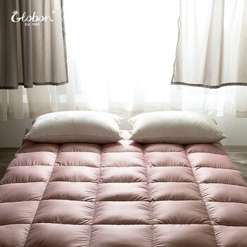 格兰贝恩globon床垫家纺全棉鹅毛床垫床褥榻榻米透气床垫保暖松软透气