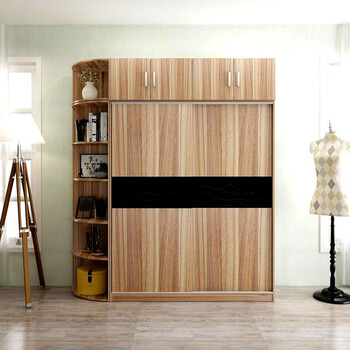 农村包安装京之恋衣柜推拉门木质衣橱现代大衣柜卧室柜板式移门衣柜