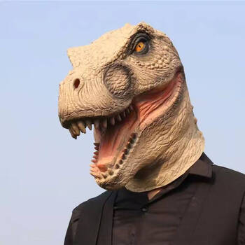 金钱豹头套面具抖音同款cos演出直播道具搞怪西游记申公豹面具霸王龙