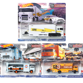 风火轮(hot wheels)风火轮运输车队组合系列汽车文化海湾石油铁底胶胎