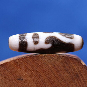 捷凤西藏真品型二水莲花天珠吊坠项链男手串老矿页岩原石玛瑙证书