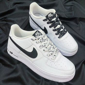 af1空军一号男女适配鞋带绳子白高帮帆布鞋配饰ins黑白鸳鸯鞋带140cm