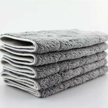 默然诺尔拖把布替换布家用平板拖布头夹固式拖把布加厚吸水拖布替换布