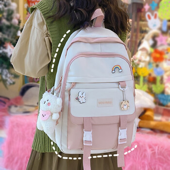 仓梵小清新可爱书包女森系初中生高中学生背包韩版少女软妹设计感百搭