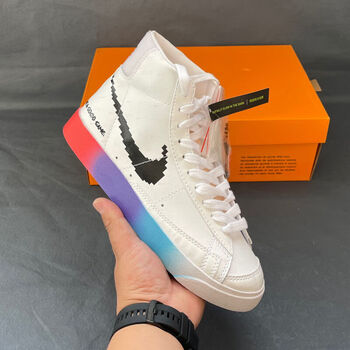 blazermid77电玩像素夜光复古高帮sb男板鞋潮彩虹涂鸦夜光电玩像素405