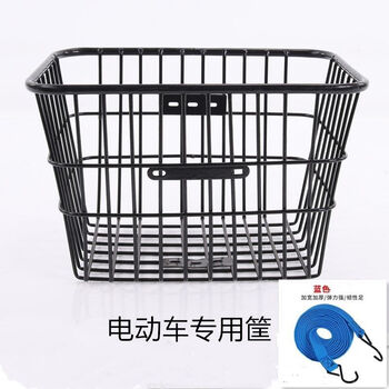 筐菜篮子加粗加大通用带盖大号前后车筐40加大车筐无盖电动车后用配件