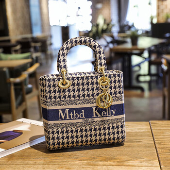 conleykeldonck轻奢品牌新款戴妃包时尚高品质女包网红时尚经典千鸟格