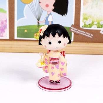 京硕樱桃小丸子手办盲盒樱桃小丸子和服2代公仔盲盒场景摆件卡通动漫