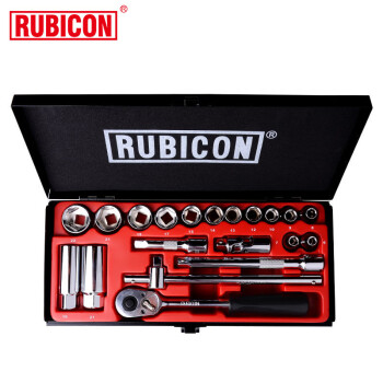 罗宾汉（RUBICON）RSS-020 20件套筒工具套装汽修机修维修工具组工具箱 3/8英寸