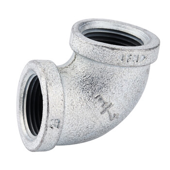 镀锌弯头铸铁90度内牙丝扣口 4分6分1寸dn15 20 32 玛钢管件 玛钢弯头