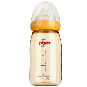贝亲 Pigeon 婴儿宽口径奶瓶ppsu材质新生儿奶瓶160ml 240ml 240ml黄色配l奶嘴 图片价格品牌报价 京东