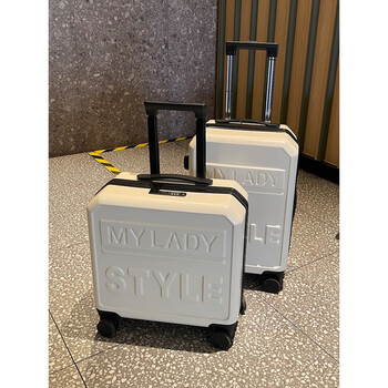 mdug18英寸行李箱女小型轻便短途登机箱2儿童箱子万向轮拉杆旅行牛奶