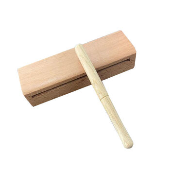 枣木戏曲高低音梆子木鱼打击乐器方梆子高低音木鱼中音低音邦子 高音