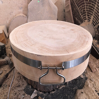 柳木菜板整木  菜墩菜板柳木实木圆形整木加厚肉墩家用菜墩子酒店剁肉