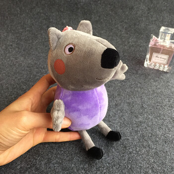 玩具佩奇乔治公仔钥匙扣社会人书包挂件女礼物sn3204 19cm小狗-丹尼