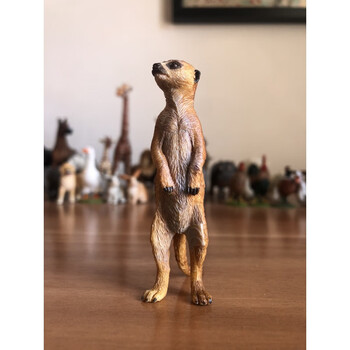 思乐papo雄狮 长颈鹿 斑马 猎豹 老虎 野生动物模型儿童玩具 papo狐獴