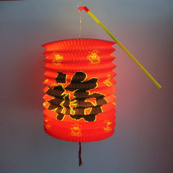 传统老式蜡烛灯笼手提怀旧手工制作小学生儿童放传统猪 点蜡烛款15cm