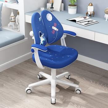 美好童年儿童学习椅小学生写字椅太空款家用作业椅子升级双背升降旋转