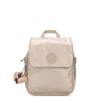 凯浦林(kipling)女包双肩包可手提纯色可爱挂饰简约收纳亮面ki4395 bj