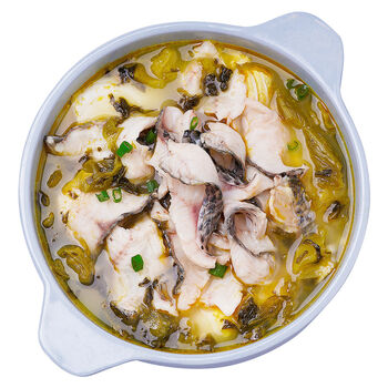 上市品牌水产金汤酸菜鱼老坛酸菜鲜嫩罗鱼片无骨无刺精装400g