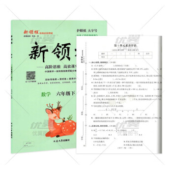 优翼 新领程数学小学六年级下册RJ人教版6年级下附赠检测卷_六年级学习资料