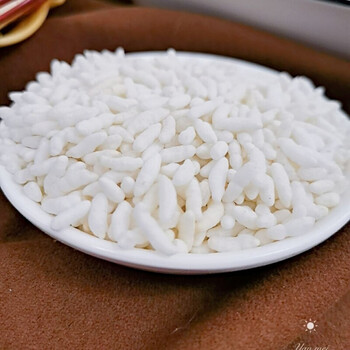 1斤炒米花湖北特产农家炒米天门九真炒米糯米炒制手工制作泡米白炒米3