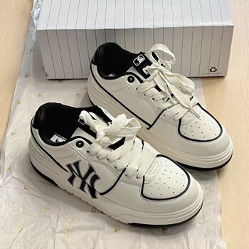 ny超火洋基队复古学生板鞋时尚百搭休闲鞋高街风情侣运动鞋潮mlb纽约