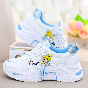 儿童鞋子女童运动鞋2021新款8秋季跑步鞋9儿童女鞋10女孩童鞋15岁敏y