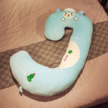 卡通抱枕侧睡枕抱抱枕睡觉专用夹腿长条可拆洗女生小羊100cm独立内胆