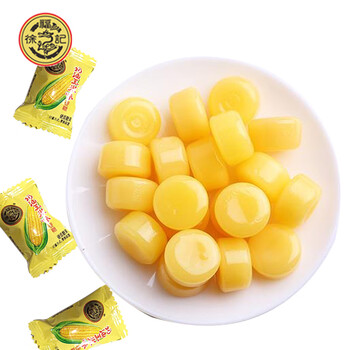徐福记 玉米糖硬糖散装结婚庆喜糖果休闲零食 奶油味500g