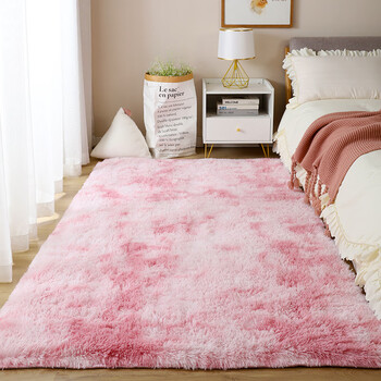 诺福佳加厚羊羔绒客厅茶几小地毯卧室床边满铺可爱公主房间装饰毛垫