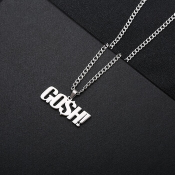 品岱gosh厂牌项链勒是雾都项链定做gai爷粉丝周边logo吊坠男女项链