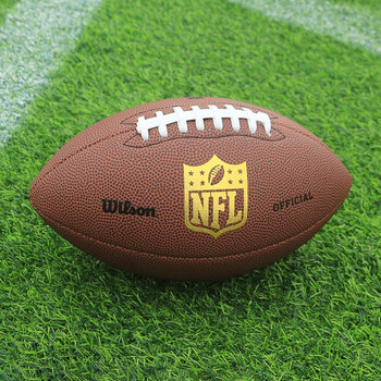 美式橄榄球 橄榄球美式复古仿超碗nfl3#6#9号比赛训练摆设 金棕 金盾