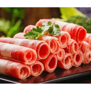 现切内蒙羔羊卷微调理羊肉卷草原肥羊卷涮羊肉火锅麻辣烫食材精选现切