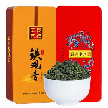 铁观音茶叶高山新茶浓香型兰花香清醇甘甜多规格可选铁盒铁观音250克