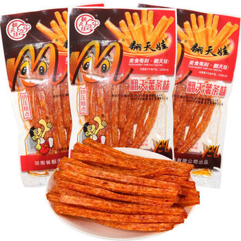 辣条零食4包 特色麻辣 办公室零食小吃零食 翻天薯条16克x30包(迷你